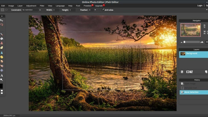 Untuk mempermudah kegiatan editing, gunakan aplikasi edit foto Pixlr yang bisa digunakan secara gratis dan mudah bagi pemula.